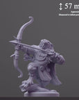 Sabertooth Tracker - Brambleheart - 3d Printed Miniature sculpted by Kraken Games Lab