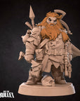 Dwarf Ranger - Iconic Heroes - 3d Printed Miniature sculpted by Bite the Bullet