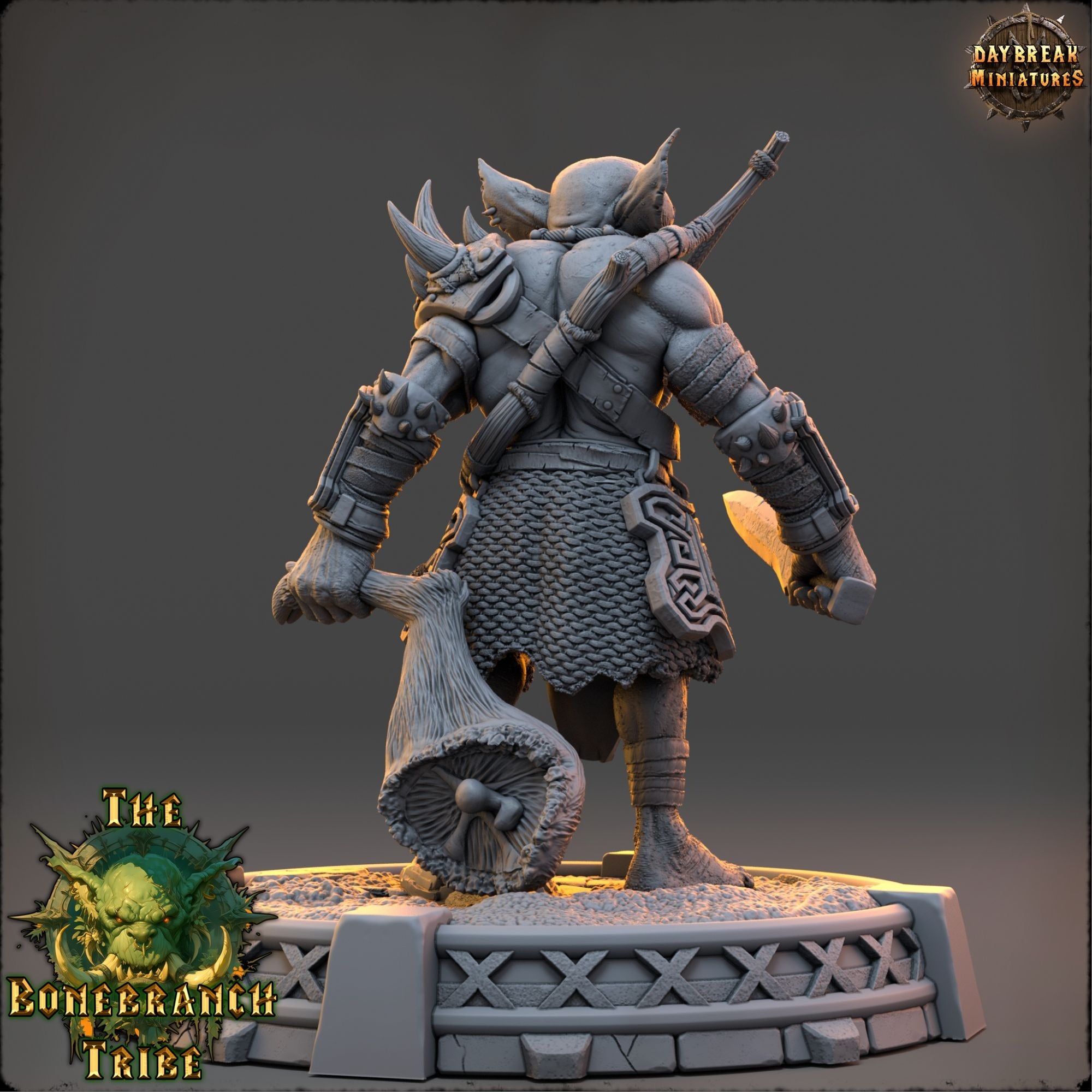 Narkz the Hollow - The Bonebranch Tribe (Goblins) - 3d Printed Miniature sculpted by Daybreak Miniatures