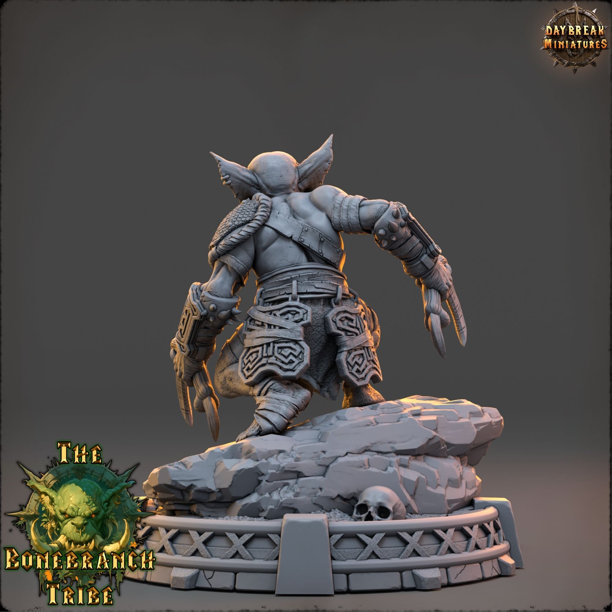 Thrizz Sharpnose - The Bonebranch Tribe (Goblins) - 3d Printed Miniature sculpted by Daybreak Miniatures