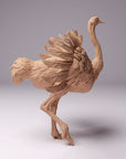 North African Ostrich Male - 3d Printed 1:24 Scale Miniature by Animal Den
