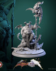 Gal'Garin the Usurper - Better the Devil You Know - 3d Printed Miniature Sculpted by White Werewolf Tavern