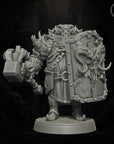 Goat Knight - Army of Chaos Dwarfs- 3d Printed Miniature Sculpted by Monolith Arts