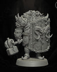 Goat Knight - Army of Chaos Dwarfs- 3d Printed Miniature Sculpted by Monolith Arts