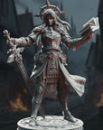 Johanna Saffron the Scorned, Vengeance Paladin - 3d Printed Miniature Sculpted by DM Stash