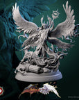 Cassiel, Heaven's Sentinel - Better the Devil You Know - 3d Printed Miniature Sculpted by White Werewolf Tavern