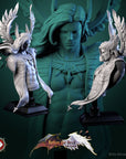 Cassiel, Heaven's Sentinel Bust - Better the Devil You Know - 3d Printed Miniature Sculpted by White Werewolf Tavern