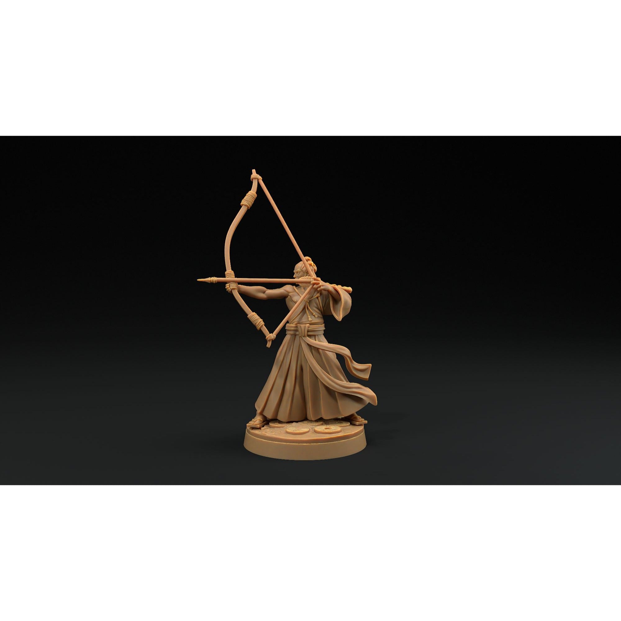 Archers - Chosen of the Kami - 3d Printed Miniature by Dragon Trappers Lodge