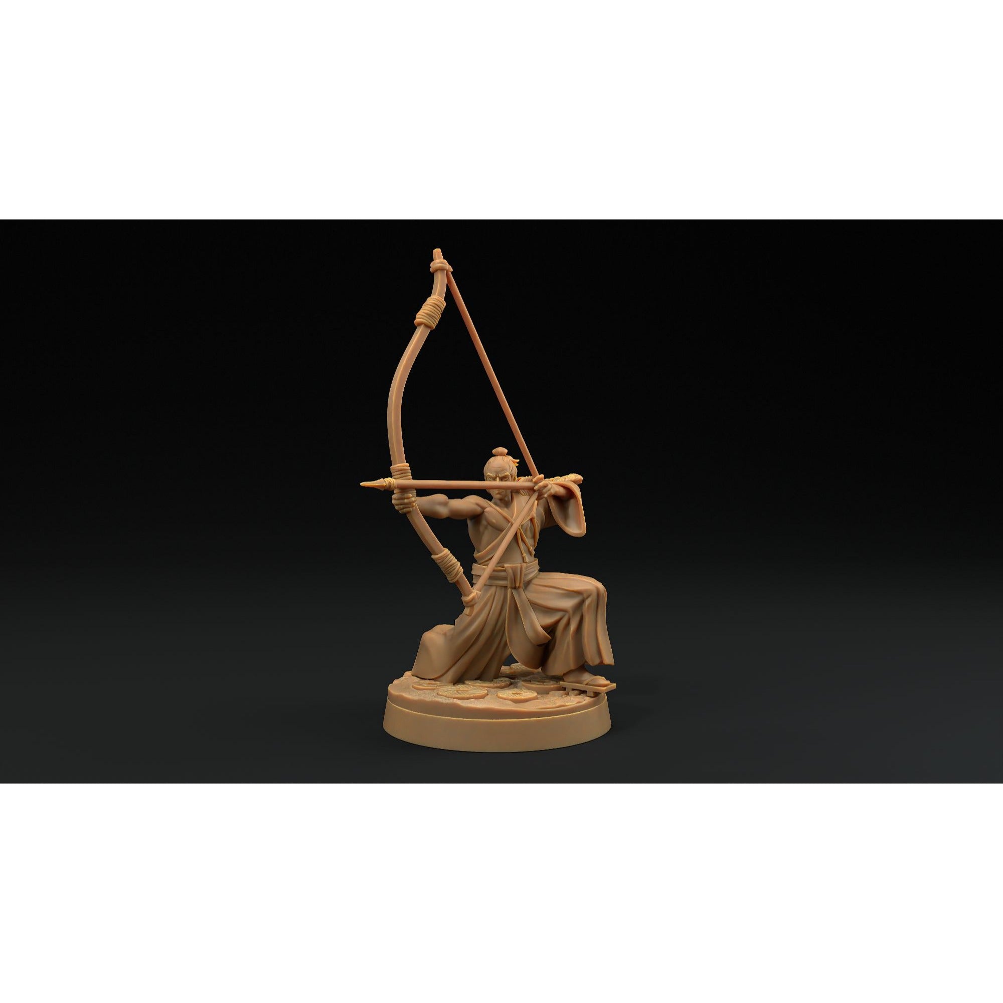 Archers - Chosen of the Kami - 3d Printed Miniature by Dragon Trappers Lodge