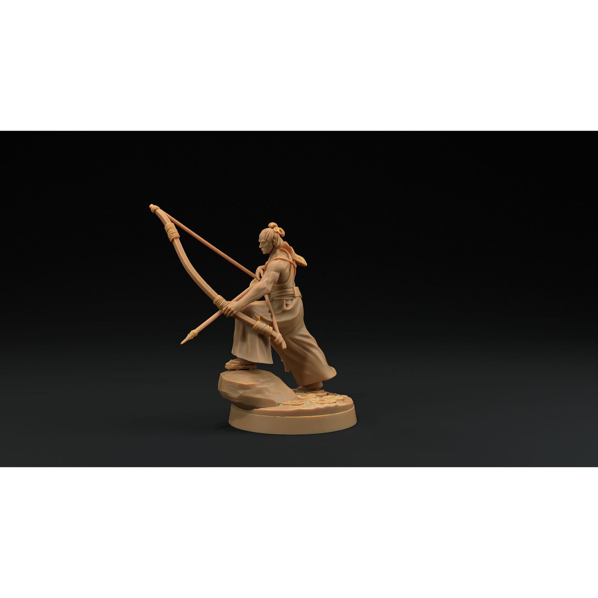 Archers - Chosen of the Kami - 3d Printed Miniature by Dragon Trappers Lodge