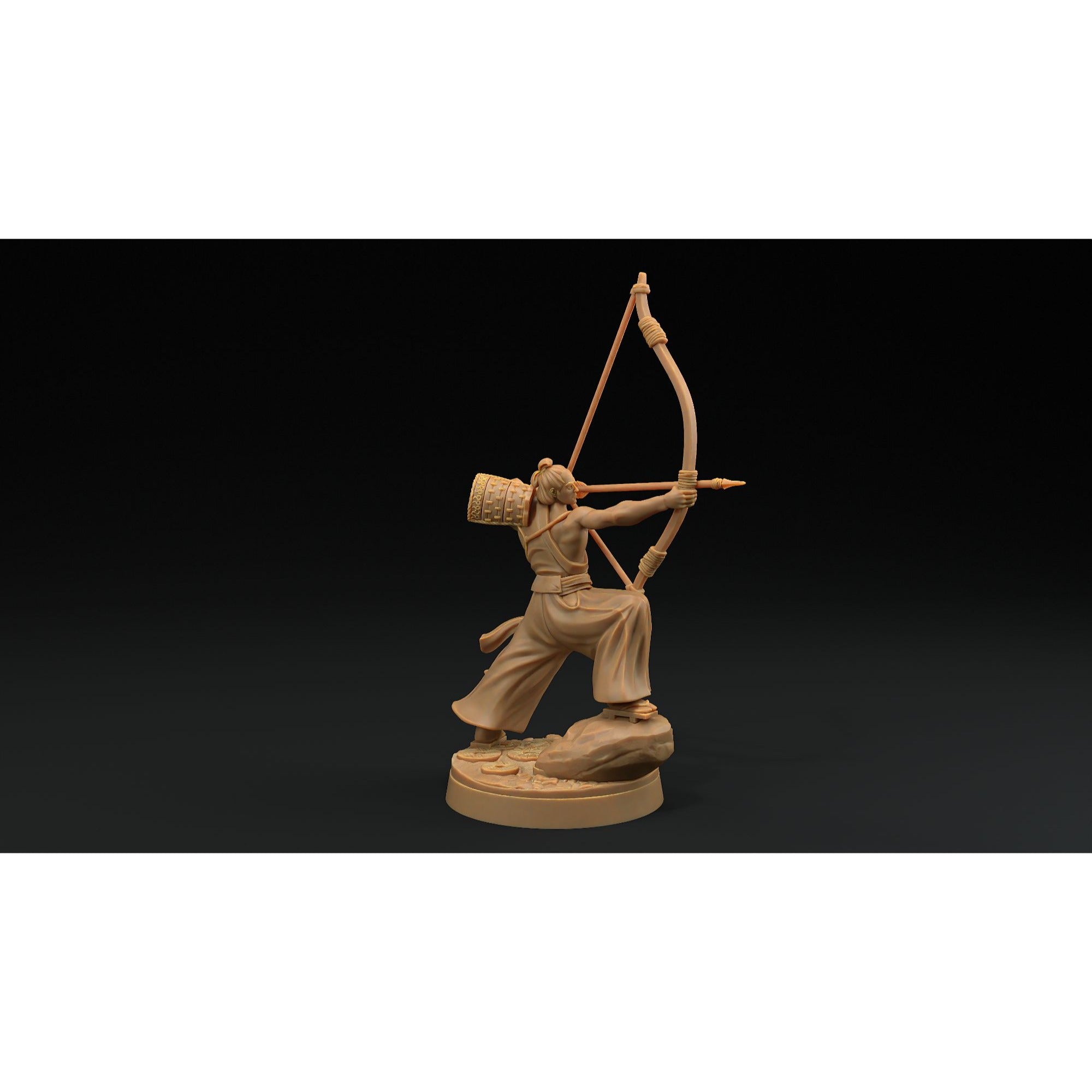 Archers - Chosen of the Kami - 3d Printed Miniature by Dragon Trappers Lodge