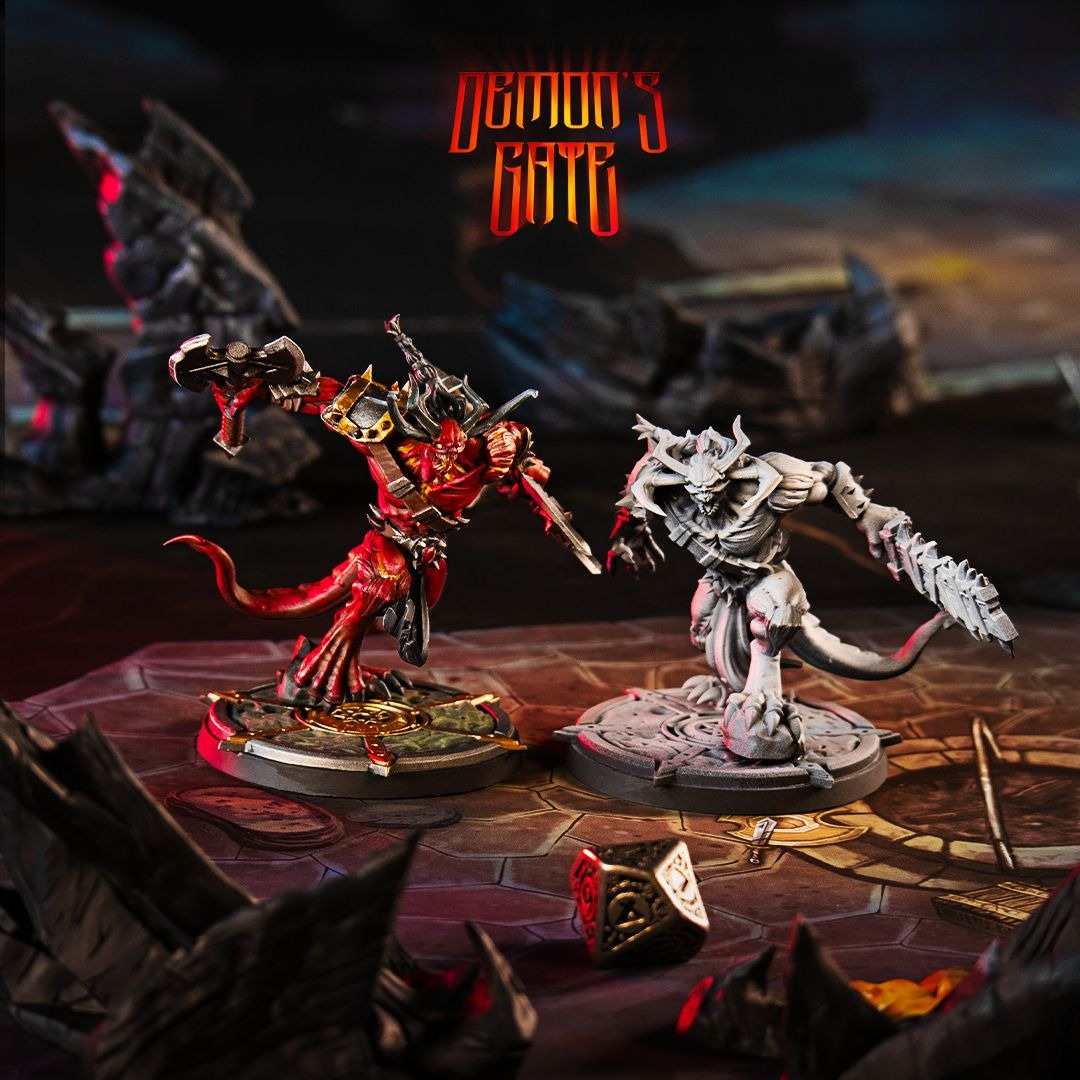 Berserker Demons - Demon's Gate - 3d Printed Miniature Sculpted by Cast N Play