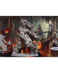 Ignivara the Devastator, Fire Jotunn Priestess - Magmaforged Dwarves of the Depths - 3d Printed Miniature sculpted by Artisan Guild