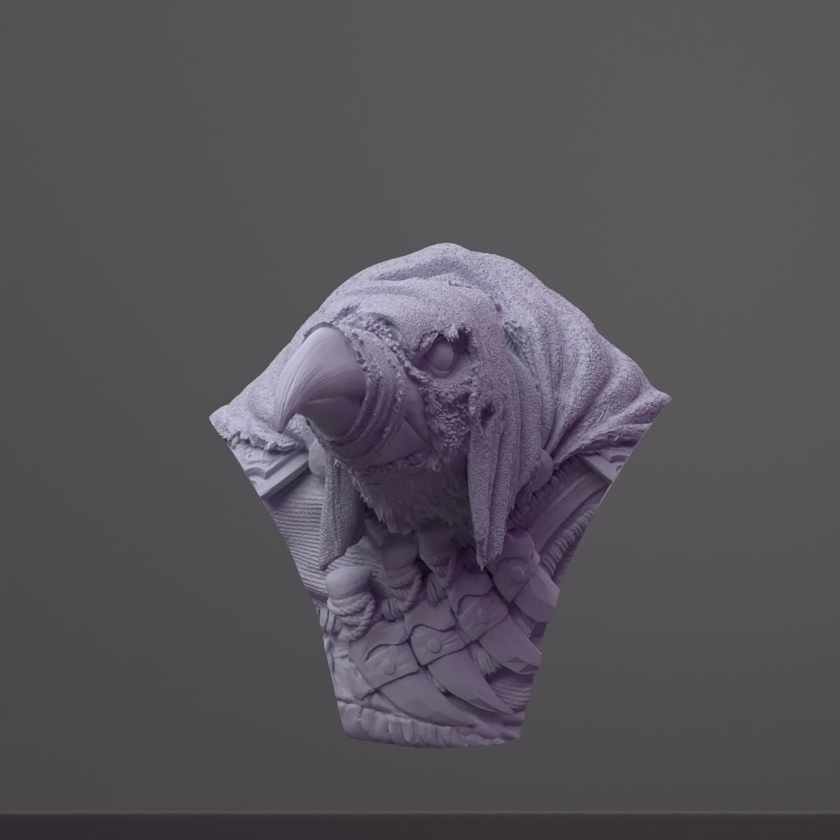 Kreak the Flightless Bust - 3d Printed Miniature Sculpted by The Witchguild