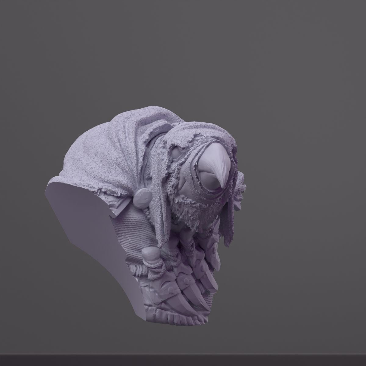 Kreak the Flightless Bust - 3d Printed Miniature Sculpted by The Witchguild
