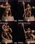 Astrar (Sky Dwarf) Wizard -  3d Printed Miniature Sculpted by Sordane Publishing