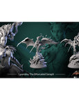 Lysandra the Bifurcated Seraph - Better the Devil You Know - 3d Printed Miniature Sculpted by White Werewolf Tavern