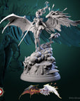 Lysandra the Bifurcated Seraph - Better the Devil You Know - 3d Printed Miniature Sculpted by White Werewolf Tavern