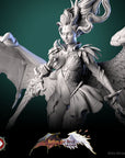 Lysandra the Bifurcated Seraph - Better the Devil You Know - 3d Printed Miniature Sculpted by White Werewolf Tavern