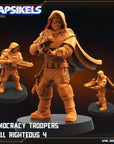 Democracy Troopers Hell Righteous - 3d Printed Miniature Sculpted by Papsikels Miniatures
