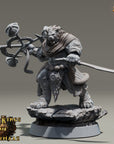 King Frency - Kings of Karmaaz (Lionfolk) - 3d Printed Miniature sculpted by Daybreak Miniatures
