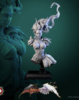 Lysandra, the Bifurcated Seraph Bust - Better the Devil You Know - 3d Printed Miniature Sculpted by White Werewolf Tavern