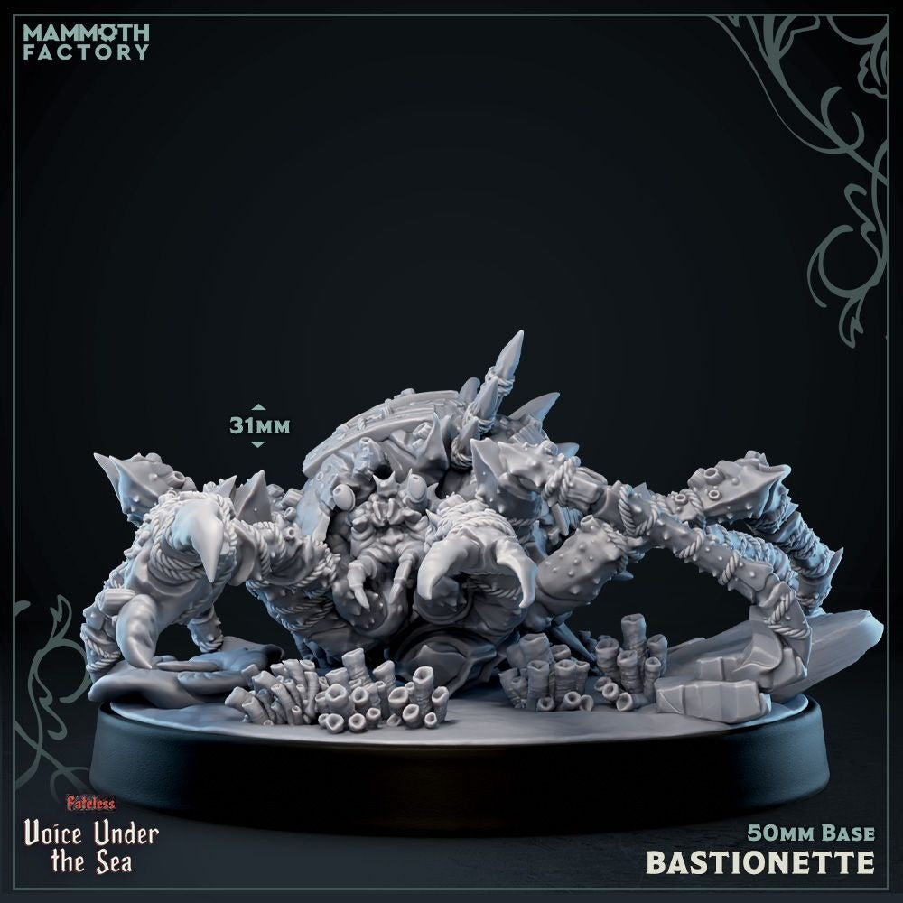 Bastionette - Voice Under the Sea - 3d Printed Miniature Sculpted by Mammoth Factory