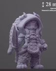 The Survivor - Curious Critters of Whimsy Isle - 3d Printed Miniature Sculpted by Velrock Art Miniatures