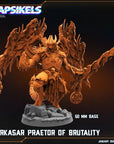 Barkasar, Praetor of Brutality - 3d Printed Miniature Sculpted by Papsikels Miniatures