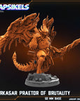 Barkasar, Praetor of Brutality - 3d Printed Miniature Sculpted by Papsikels Miniatures