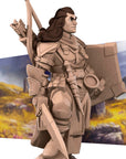 Human Fighter - Iconic Heroes - 3d Printed Miniature sculpted by Bite the Bullet
