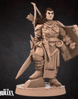 Human Fighter - Iconic Heroes - 3d Printed Miniature sculpted by Bite the Bullet