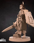 Human Fighter - Iconic Heroes - 3d Printed Miniature sculpted by Bite the Bullet