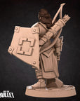 Human Fighter - Iconic Heroes - 3d Printed Miniature sculpted by Bite the Bullet