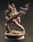 Human Lightning Artificer, Jacquie Sparkes - 3d Printed Miniature Sculpted by DM Stash