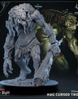 Hag-Cursed Trolls - Snow Blight - 3d Printed Miniature Sculpted by Mammoth Factory