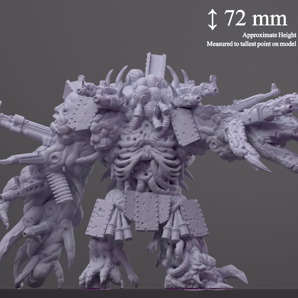 Malignant Amalgam - 3d Printed Miniature Sculpted by Papsikels Miniatures