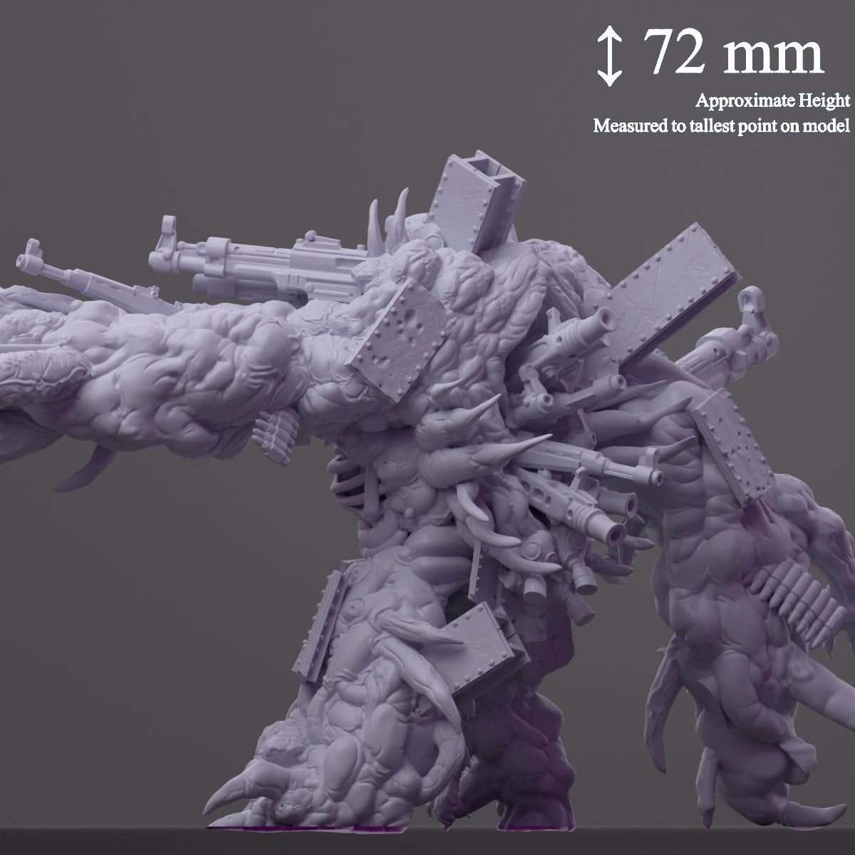 Malignant Amalgam - 3d Printed Miniature Sculpted by Papsikels Miniatures