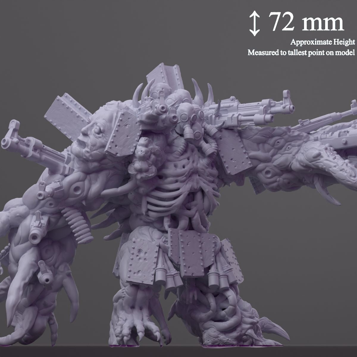 Malignant Amalgam - 3d Printed Miniature Sculpted by Papsikels Miniatures