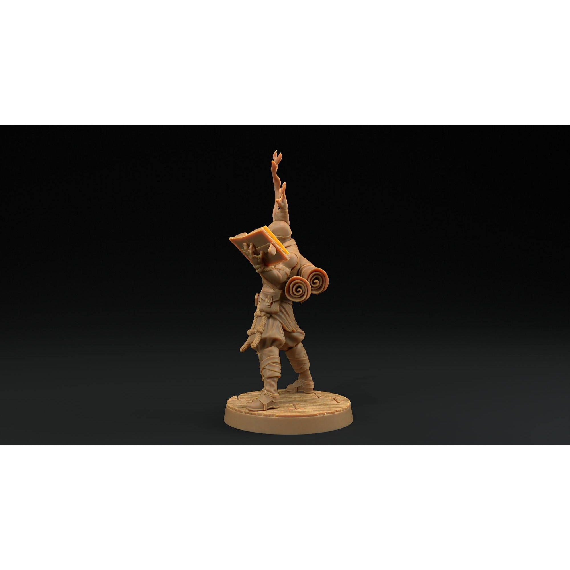 Bamf Tx'Aru, Storm Wizard - Hunt for the Last Sea Angel - 3d Printed Miniature Sculpted by Dragon Trappers Lodge
