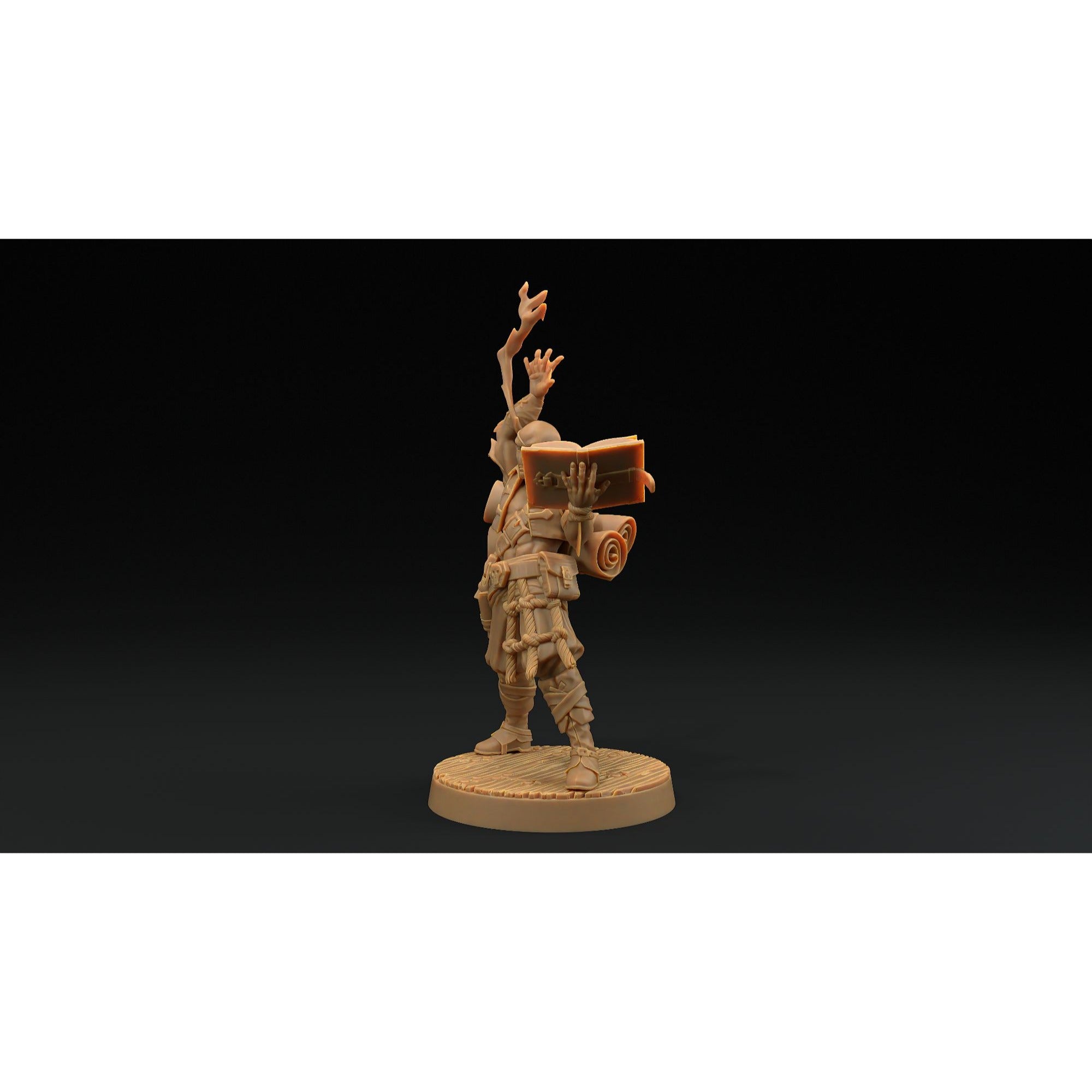 Bamf Tx'Aru, Storm Wizard - Hunt for the Last Sea Angel - 3d Printed Miniature Sculpted by Dragon Trappers Lodge