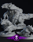 Gravatodon Evolutions - Crestlings - 3d Printed Miniature Sculpted by Blackcrest Miniatures