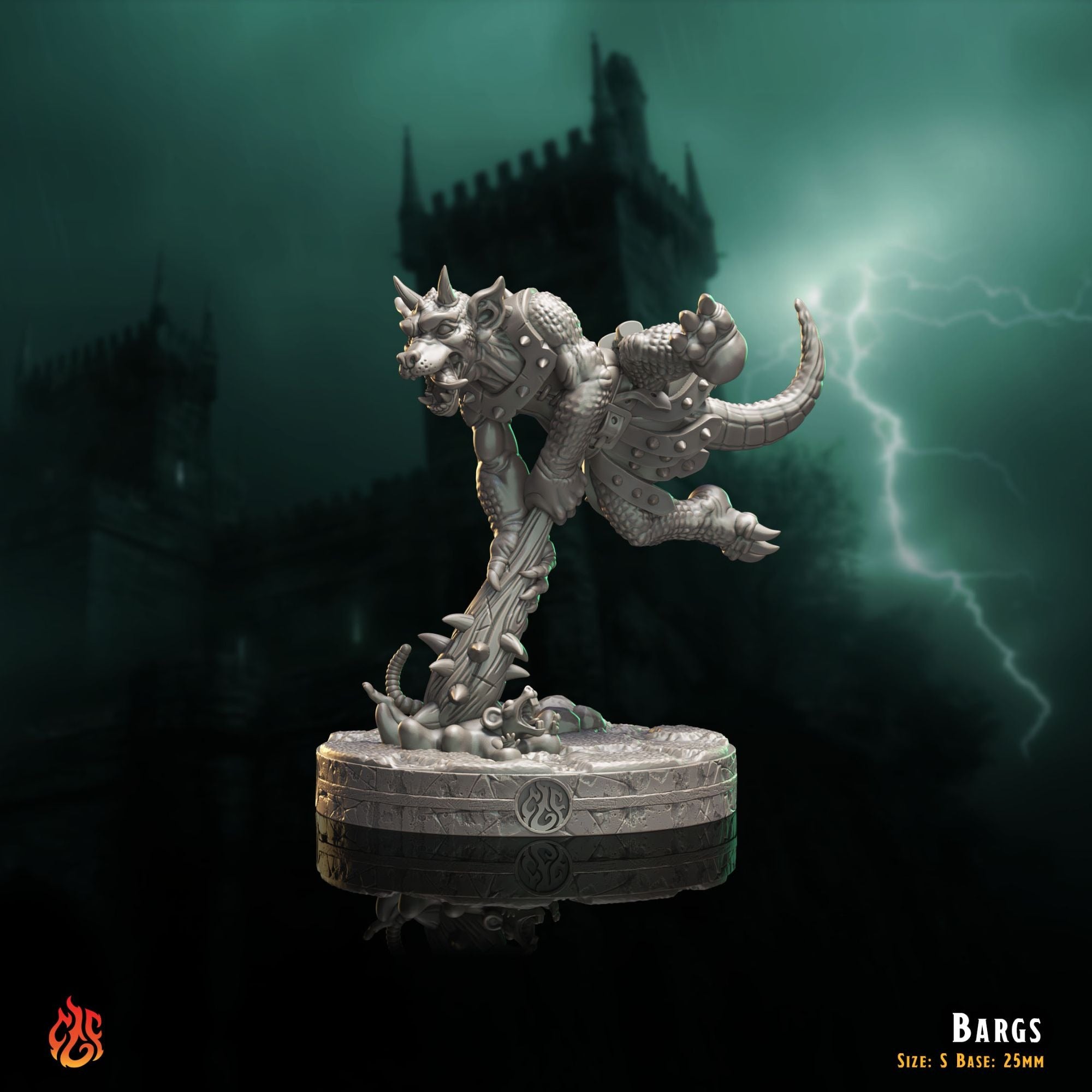 Bargs (Kobolds) - The Mad Alchemist - 3d Printed Miniature Sculpted by Crippled God Foundry