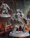 Magmaforged Dumloks - Magmaforged Dwarves of the Depths - 3d Printed Miniature sculpted by Artisan Guild
