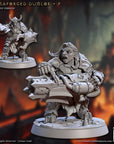 Magmaforged Dumloks - Magmaforged Dwarves of the Depths - 3d Printed Miniature sculpted by Artisan Guild