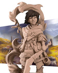 Human Kineticist - Iconic Heroes - 3d Printed Miniature sculpted by Bite the Bullet