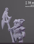 The Beast - Curious Critters of Whimsy Isle - 3d Printed Miniature Sculpted by Velrock Art Miniatures