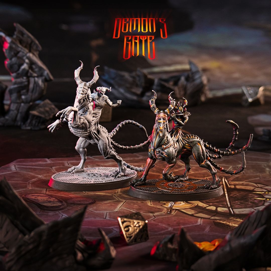 Hell Riders - Demon's Gate - 3d Printed Miniature Sculpted by Cast N Play