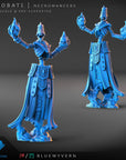 Necromancer - Yarobati Undead - 3d Printed Miniature Sculpted by Blue Wyvern