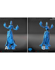Necromancer - Yarobati Undead - 3d Printed Miniature Sculpted by Blue Wyvern